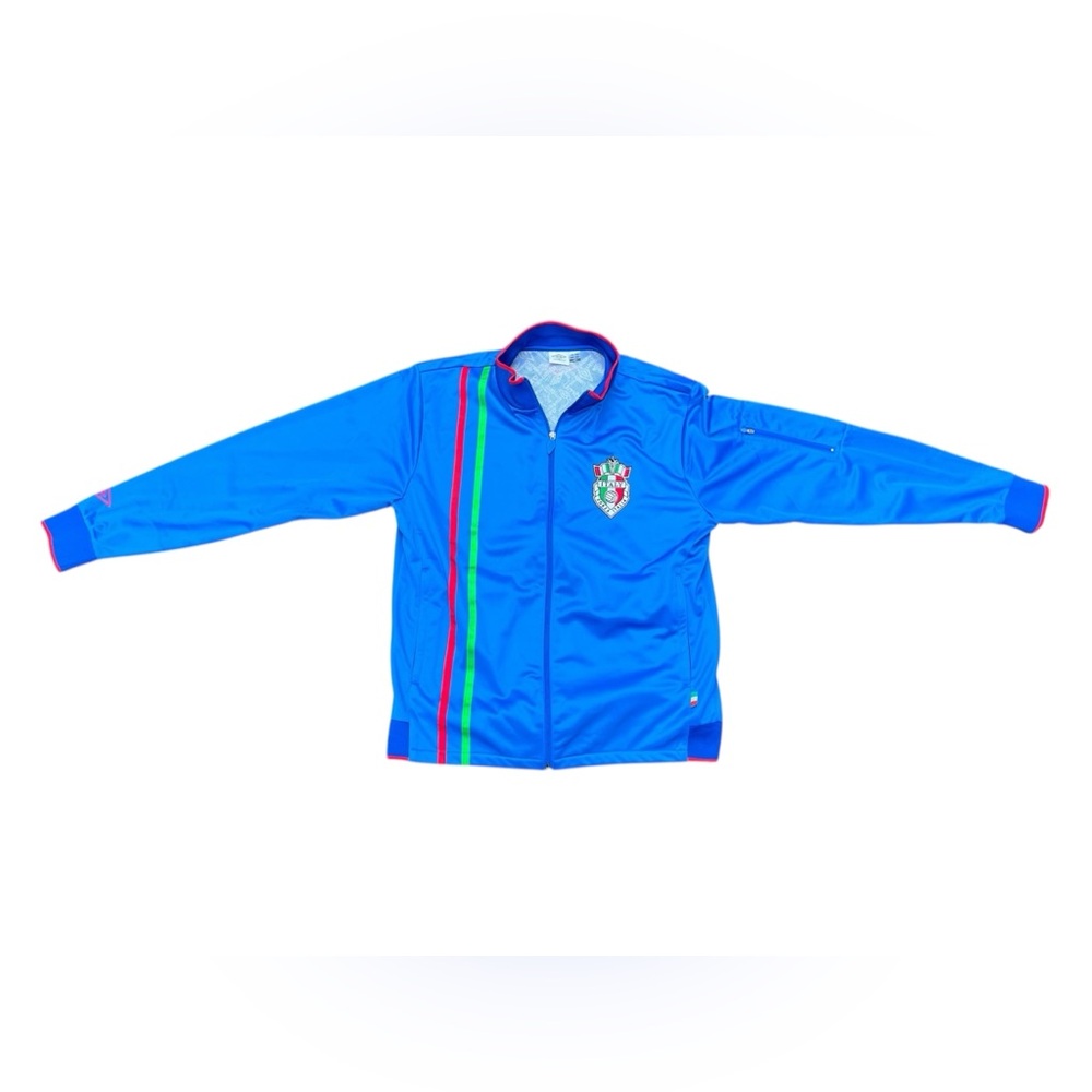 Men’s Large Umbro Italy Volleyball Full Zip Jacket Forza Italia